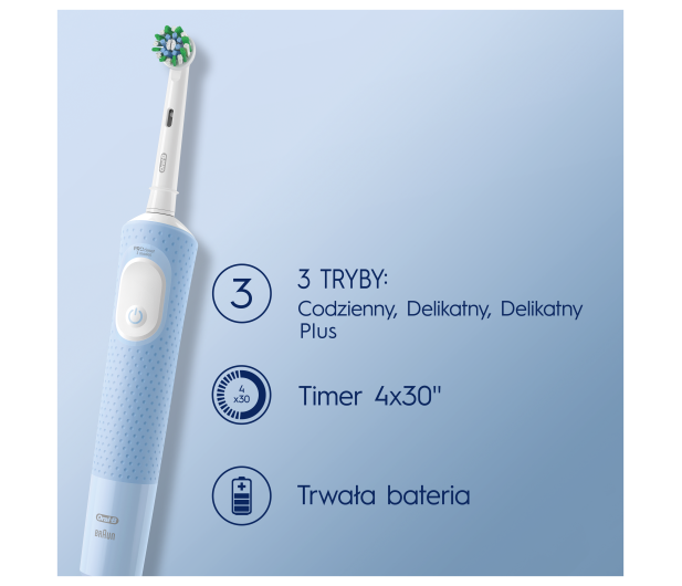 Oral-B Szczoteczka rotacyjna Vitality Pro D103 (niebieska) - 1162991 - zdjęcie 5